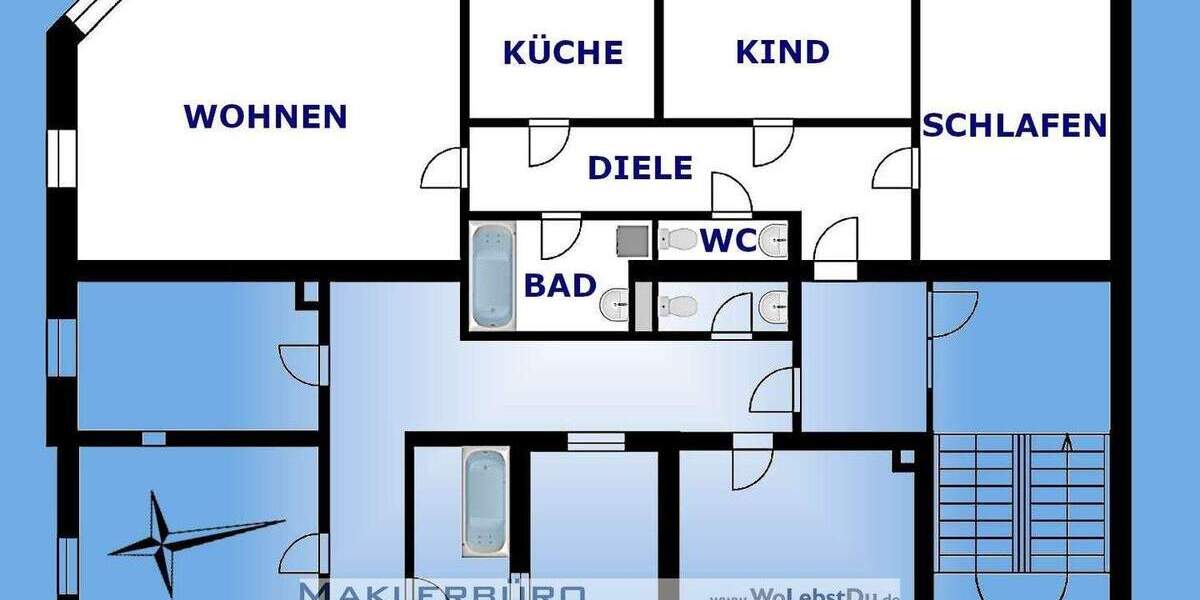 Etagenwohnung Greiz Irchwitz - 3 Zimmer, 77 m&sup2;, 382&euro; | Angebot:25666816