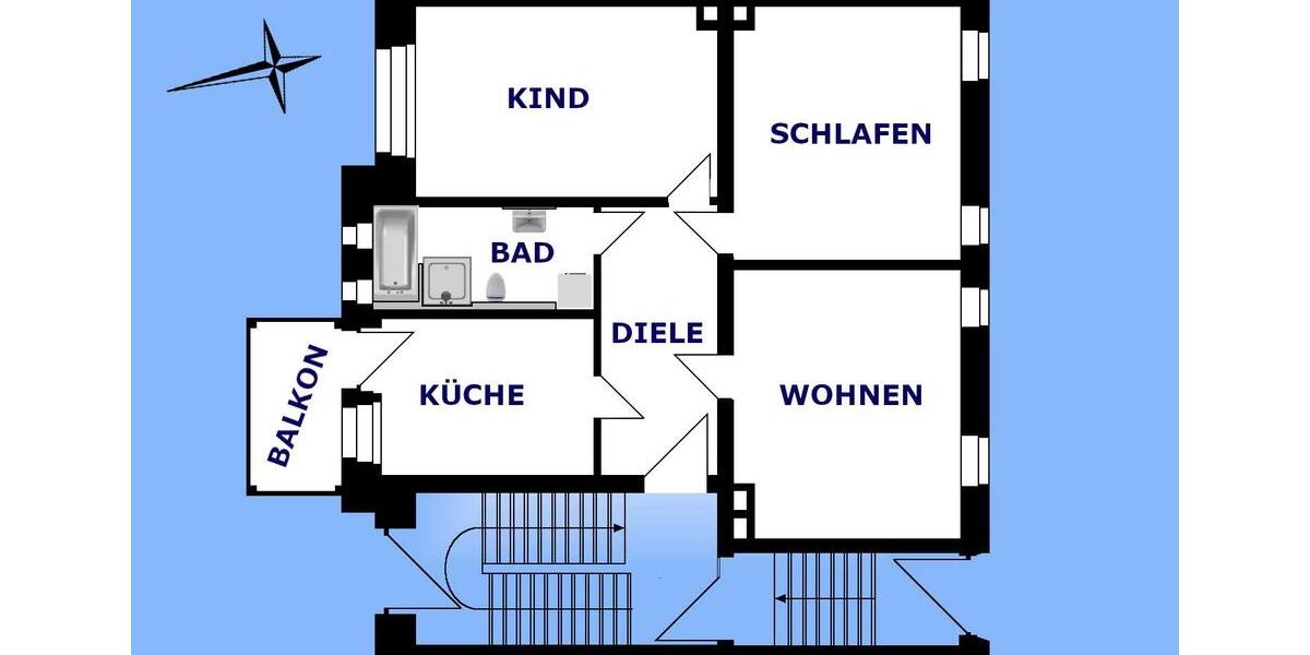 Erdgeschoßwohnung Greiz - 3 Zimmer, 93 m&sup2;, 748&euro; | Angebot:23806547