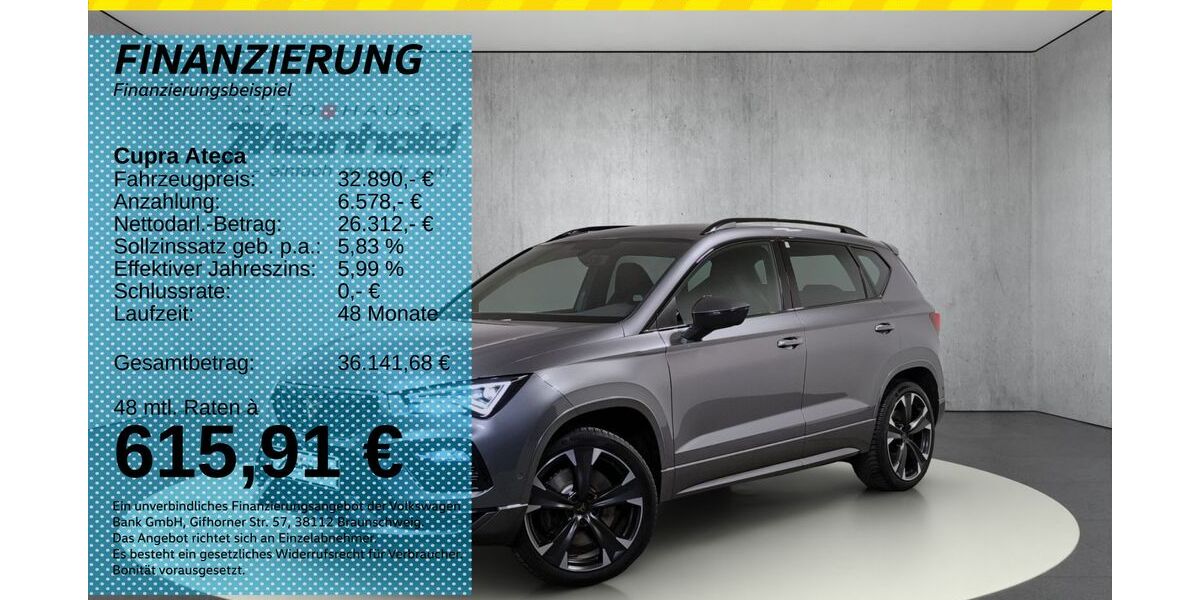 Cupra Ateca 27.200 km 32.890 &euro; Auerbach/Rebesgrün 08209