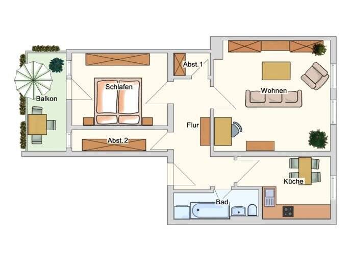Etagenwohnung Plauen Westend - 2 Zimmer, 69 m&sup2;, 55.000&euro; | Angebot:25688614