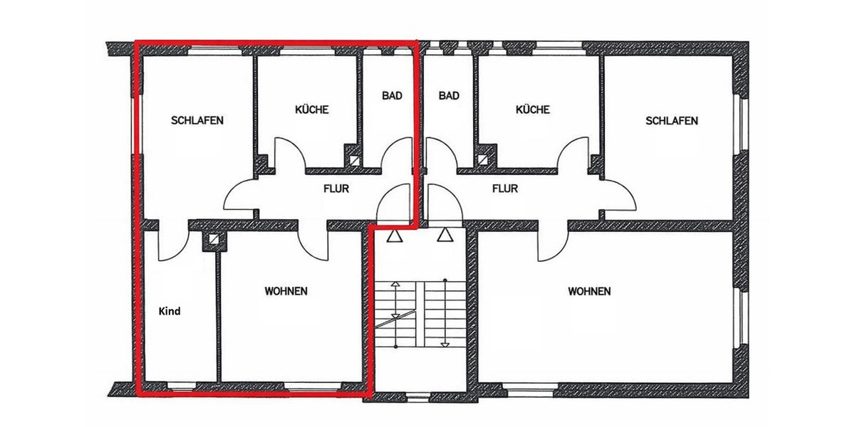Etagenwohnung Plauen Alt Chrieschwitz - 3 Zimmer, 61 m&sup2;, 300&euro; | Angebot:24926287
