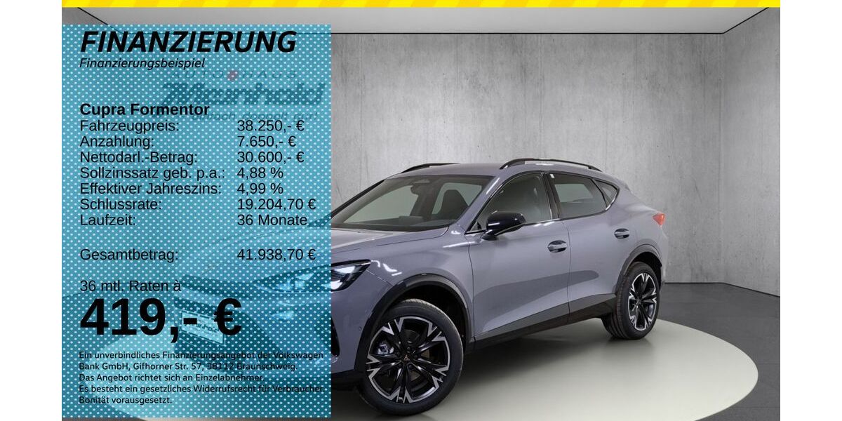 Cupra Formentor 1.010 km 38.250 &euro; Auerbach/Rebesgrün 08209