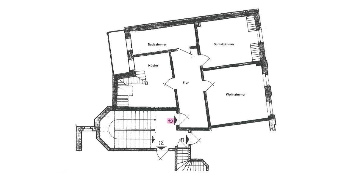 Etagenwohnung Plauen - 2 Zimmer, 71 m&sup2;, 375&euro; | Angebot:25363730