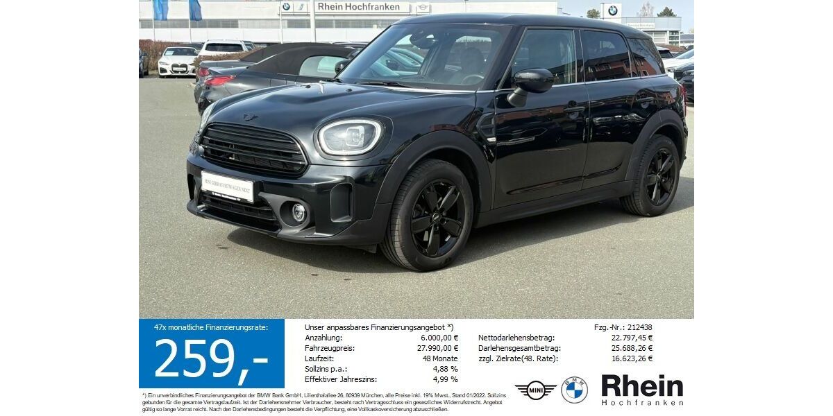 Mini Cooper Countryman 32.533 km 27.690 &euro; Hof 95032