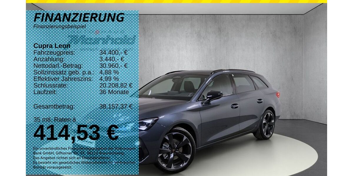 Cupra Leon 1.010 km 34.400 &euro; Auerbach/Rebesgrün 08209