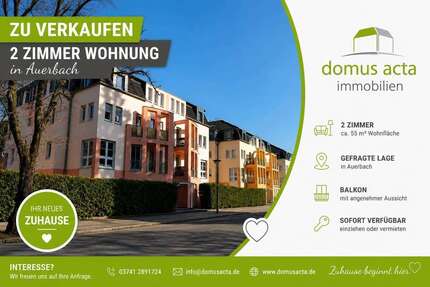 Wohnung Auerbach - 2 Zimmer, 55 m&sup2;, 45.000&euro; | Angebot:26888341
