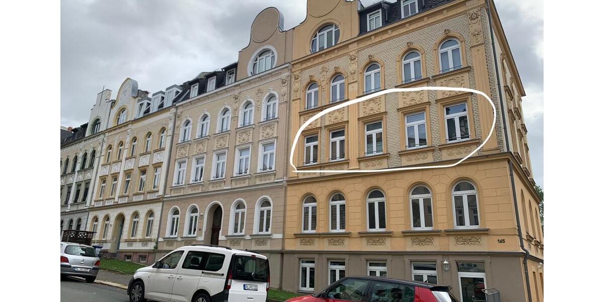 Etagenwohnung Plauen Bahnhofsvorstadt - 3 Zimmer, 97 m&sup2;, 520&euro; | Angebot:26041893
