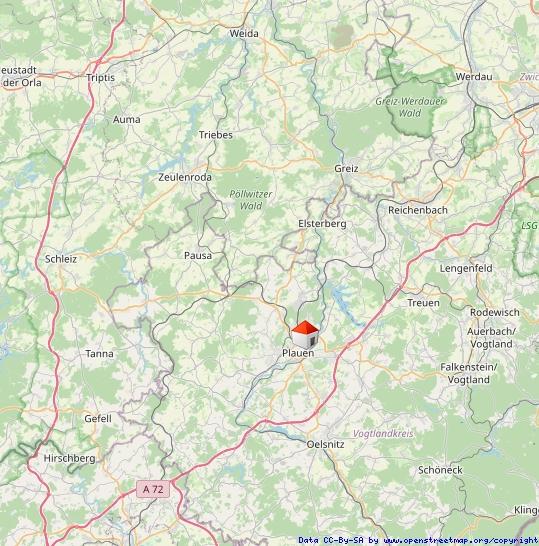 Etagenwohnung Plauen Bahnhofsvorstadt - 2 Zimmer, 67 m&sup2;, 390&euro; | Angebot:24491581