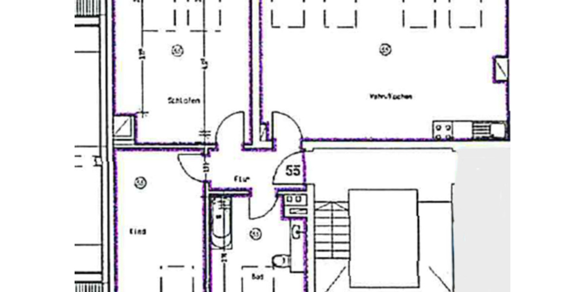 Dachgeschoßwohnung Plauen Altstadt - 3 Zimmer, 74 m&sup2;, 350&euro; | Angebot:24877917