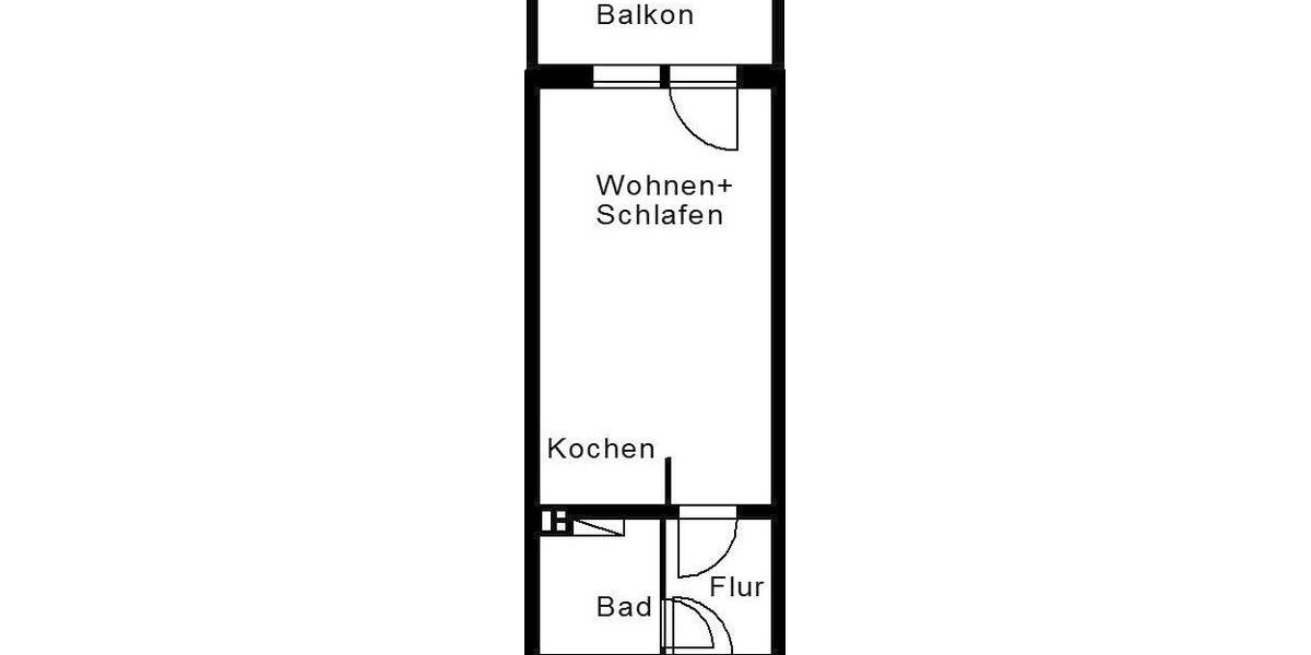 Erdgeschoßwohnung Plauen Altstadt - 1 Zimmer, 30 m&sup2;, 230&euro; | Angebot:24847400