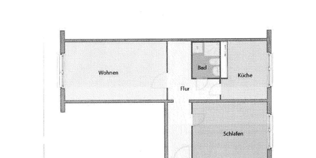 Etagenwohnung Ellefeld - 2 Zimmer, 59 m&sup2;, 250&euro; | Angebot:21811067