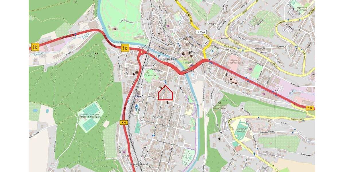 Etagenwohnung Greiz Irchwitz - 2 Zimmer, 72 m&sup2;, 432&euro; | Angebot:25729333