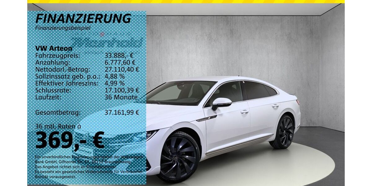 VW Arteon 63.100 km 33.888 &euro; Auerbach/Rebesgrün 08209